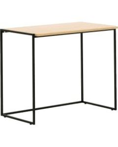 Allermuir Crate 36inW Compact Desk, Oak/Black