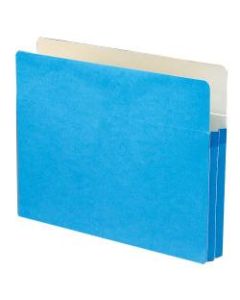 Smead Color File Pockets, Letter Size, 1 3/4in Expansion, 9 1/2in x 11 3/4in, Blue