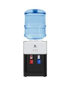 Avalon Premium Hot/Cold Top Loading Countertop Water Cooler Dispenser With Child Safety Lock. UL/Energy Star Approved- White