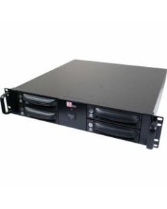 CRU RAX421-XJ 6 Gbps JBOD Rackmount Enclosure - 4 x HDD Supported - RAID Supported JBOD - 4 x Total Bays - 4 x 3.5in Bay - 2U - Rack-mountable