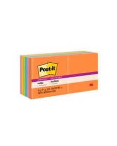Post it Super Sticky Notes, 3in x 3in, Rio de Janeiro, Pack Of 12 Pads