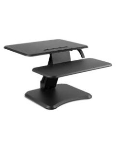 Mount-It! MI-7957 Height-Adjustable Standing Desk Converter, 6-1/8inH x 27inW x 7inD, Black