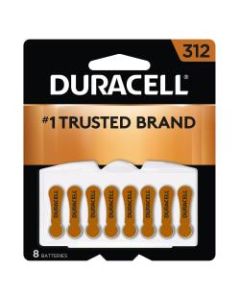 Duracell 312 Hearing Aid Zinc-Air Batteries, Pack Of 8