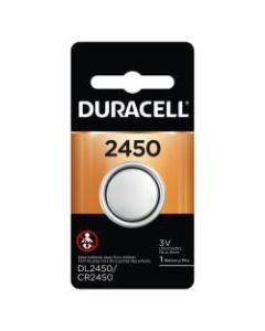 Duracell 3-Volt Lithium 2450 Coin Battery, Pack of 1