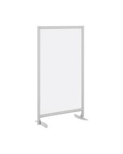 Bush Business Furniture Freestanding Frosted Acrylic Screen With Stationary Base, Standard Delivery