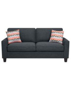 Serta Astoria Deep-Seating Sofa, 78in, Charcoal/Espresso