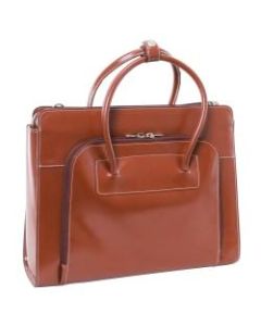 McKlein W-Series Lake Forest Briefcase With 15in Laptop Pocket, Brown