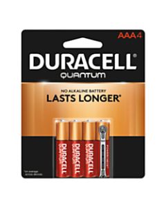 Duracell Quantum AAA Alkaline Batteries, Pack Of 4