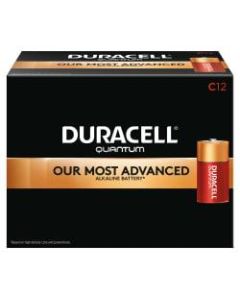 Duracell Quantum C Alkaline Batteries, Pack Of 12