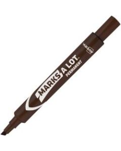 Avery Large Desk-Style Permanent Markers, Chisel Point, 4.76 mm, Brown, Pack Of 12