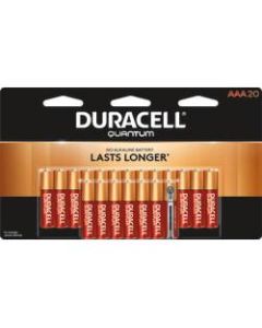 Duracell Quantum AAA Alkaline Batteries, Pack Of 20