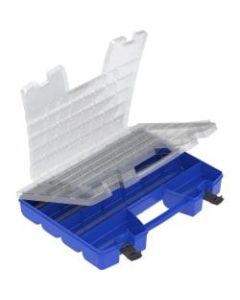 Akro-Mils Portable Organizer, Clear/Blue