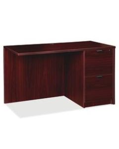 Lorell Prominence 2.0 Return Desk, Right, 42inW x 24inD, Mahogany