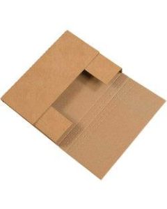 Office Depot Brand Easy Fold Mailers, 12in x 9in x 3in, Kraft, Pack Of 50