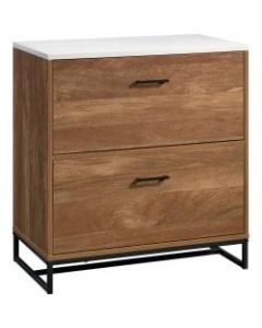 Sauder Tremont Row 28inW Lateral 2-Drawer File Cabinet, Sindoori Mango/White