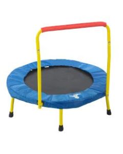 The Original Toy Company Fold & Go Trampoline, 35in x 36in, Multicolor