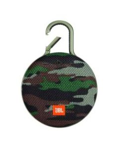 JBL Clip 3 Portable Bluetooth Speaker, Camo Squad, JBLCLIP3SQUAD