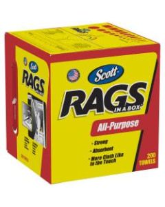 Scott Rags In A Box, Box Of 200 Rags