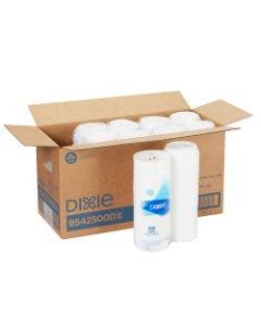 Dixie Dome Lids, For 12- To 16-Oz Cups, White, Case Of 500 Lids