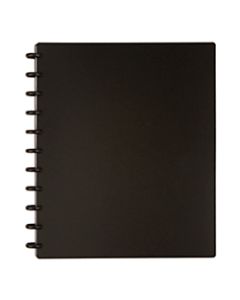 TUL Discbound Notebook, Letter Size, Poly Cover, Narrow Ruled, 60 Sheets, Black