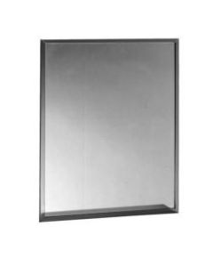 Bobrick Framed Mirror, 24in x 36in, Silver