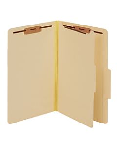 Pendaflex Manila Pressboard Classification Folders, 1/5 Tab Cut, Legal Size, 30% Recycled, Manila, Box Of 10