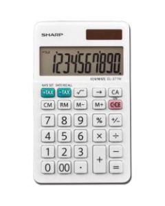 Sharp White Series Handheld Calculator, EL-377WB