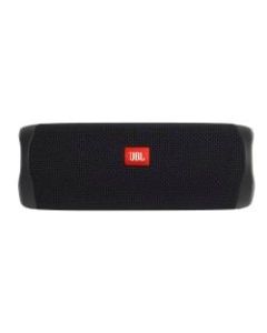 JBL Flip 5 Portable Bluetooth Speaker, 8inH x 3.8inW x 3.1inD, Black, JBLFLIP5BLKAM