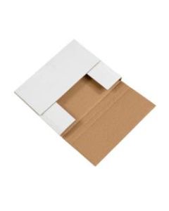 Office Depot Brand Easy-Fold Mailers, 10 1/4inL x 8 1/4inW x 1 1/4inH, White, Pack Of 50