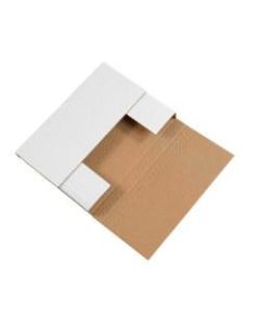 Office Depot Brand Easy-Fold Mailers, 12 1/8inL x 9 1/8inW x 2inH, White, Pack Of 50