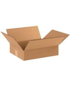 Office Depot Brand Flat Corrugated Boxes, 12inL x 10inW x 3inH, Kraft, Pack Of 25