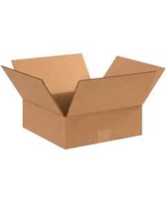 Office Depot Brand Flat Boxes, 12in x 12in x 4in, Kraft, Pack Of 25
