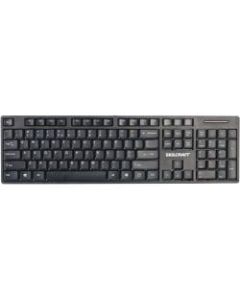 SKILCRAFT USB Wired Keyboard - Cable Connectivity - USB Interface - 104 Key - English, French - Notebook, Desktop Computer - Windows, Mac OS, PC - Black - TAA Compliant