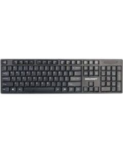 SKILCRAFT USB Wired Keyboard - Cable Connectivity - USB Interface - 104 Key - English, French - Notebook, Desktop Computer - Windows, Mac OS, PC - Black - TAA Compliant