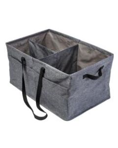 Honey Can Do Large Trunk Organizer, 13in x 15-3/4in x 25-1/2in, Gray