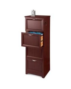 Realspace Magellan 19inD Vertical 4-Drawer File Cabinet, Classic Cherry