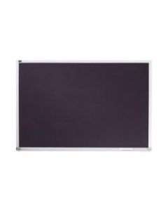 Quartet Porcelain Black Magnetic Chalkboard, 24in x 36in, Silver Aluminum Frame