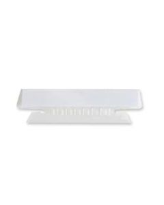 Sparco Plastic Tabs, 3-1/2in, Clear, Pack of 25