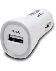 Tripp Lite USB Tablet Phone Car Charger High Power Adapter 5V / 2.4A 12W - 12 V DC Input Voltage - 5 V DC Output Voltage - 2.40 A Output Current