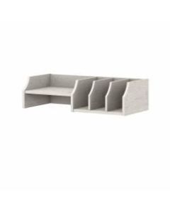 Bush Furniture Yorktown Desktop Organizer With Shelves, Linen White Oak, Standard Delivery