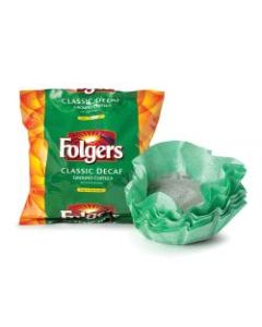 Folgers Classic Roast Decaffeinated Coffee Filter Packs, 0.9 Oz., Box Of 40