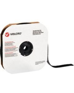 VELCRO Brand Loop Tape, Strips, 1 1/2in x 75ft, Black