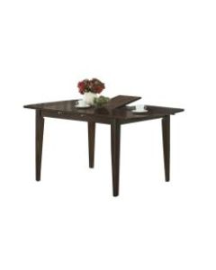 Monarch Specialties Arya Dining Table, 30inH x 60inW x 35-1/2inD, Cappuccino