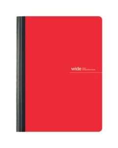 Office Depot Brand Poly Composition Book, 7 1/2in x 9 3/4in, Wide Ruled, 80 Sheets, Red