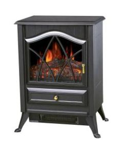 Comfort Glow Ashton Electric Stove - Electric - 750 W to 1500 W - 2 x Heat Settings - Black