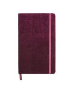U Brands Fashion Journal With Porous Pen, 8-1/4in x 5in, College Ruled, 192 Pages (96 Sheets), Velvet Maroon