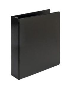 Samsill Earths Choice Label Holder 3-Ring Binder, 1 1/2in D-Rings, Black