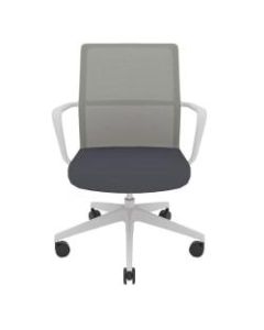 Allermuir Circo Ergonomic Mesh Mid-Back Executive Conference Chair, Light Gray/Slate