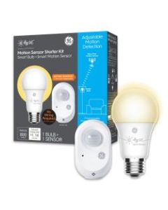 C by GE A19 Smart LED Bulb And Wire-Free Smart Motion Sensor Set, 93124021