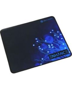 Enhance Mouse Pad - Texturized Rubber - 12.60in x 10.60in Dimension - Black - Rubber - Fray Resistant, Friction Resistant, Slip Resistant
